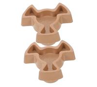 Kisangel 2 pièces Support pour Plateau Tournant Micro-ondes Coupleur et Guide Plastique Résistant de Réparation pour Assiette Micro et Plateau Four Micro-ondes