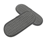 Kisangel 2 pièces Tapis Absorbant Anti-éclaboussures pour Distributeur Eau de Réfrigérateur Lot de Mini Plateaux Gris à Motifs Résistant pour Frigo et Congélateur