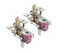 Kisangel 2 pièces Thermostat pour Équipement de Chauffage Électrique Régulateur de Température Haute Efficacité de Rechange Sécurisée avec Protection la Surchauffe Couleur Aléatoire