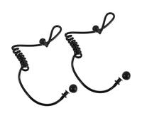 Kisangel 2 Pièces Tube Acoustique Noir en Plastique pour Oreillette de Radio Bidirectionnelle avec Rapide et Communication Claire, pour Activités Extérieures et à Fort