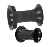 Kisangel 2 pièces Tube de Bass Reflex pour Caisson de Basses Conduit Air pour Subwoofer Accessoires Aération Noirs Compatibles DIY pour Enceintes Portables et Home Cinéma