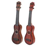 Kisangel 2 pièces Ukulélé Garçon Fille Instrument Musical Simulation Sécurisé Modèle Réaliste pour Apprentissage et Musicale Garçons Filles Couleur Aléatoire Couleur Aléatoire