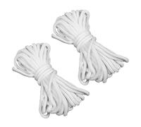 Kisangel 2 Rouleaux Cordon Auto-arrosage Coton Blanc Mèche Capillaire Absorbante pour Plantes Pots et Hydroponie Arrosage Automatique pour Soins Faciles et Croissance Saine