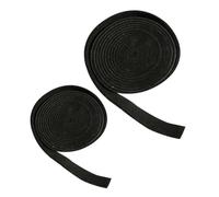 Kisangel 2 Rouleaux Ruban Étanchéité Noir Auto-adhésif Résistant Haute Température pour Barbecue Extérieur et Fumoir et Joint Coupe-feu Pratique pour Cuisson Plein Air