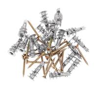 Kisangel 20 Ensembles Lot de Chevilles Auto Perceuses pour Plaques de Plâtre avec Vis Fixation Murale Robuste pour Cloisons Sèches Rapide et Sécurisé pour Accessoires Salle de Bain et