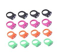 Kisangel 20 pièces Anneaux de Doigt Créatifs Plastique Accessoires de Fête Halloween pour Garçon Fille Jouets Amusants pour Animations de Party