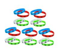Kisangel 20 Pièces Bracelets de Football Silicone Ensemble pour Fans et Joueurs pour Identité de Club Confortable et Transpiration pour Événements et Activités Plein Air