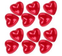 Kisangel 20 Pièces Coffret de Nez Forme de Cœur pour Poupées et Animaux Peluche Accessoires Diy pour Marionnettes et Artisanat Créatif Rouge