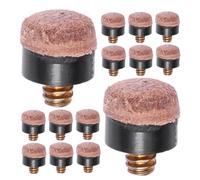 Kisangel 20 Pièces Embouts de Queue de Billard Remplacement Pointes Rigides à Vis pour Joueurs de Snooker Accessoires de Table de Billard