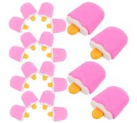 Kisangel 20 Pièces Gomme à Gâteau Mini Gommes à Glace Gommes à Glace Portables Erasers Mignons Gommes à Crayon Délicates Gomme à Glace Jolies Gommes pour Dessiner Eraseurs De Nouveauté TPR