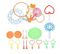 Kisangel 20 pièces Jouets Baguettes à Bulles Géantes pour Garçon Fille Outils de Souffle de Bulles Colorés pour Jeux Extérieurs Plastique et Sécurisé Amusement Plein Air Couleur Aléatoire