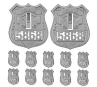 Kisangel 20 pièces Lot de Badges Police Réalistes pour Cosplay et Fête Accessoires Décoratifs Parfaits pour Halloween et Carnaval