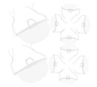 Kisangel 20 pièces Masque Transparent Chef Plastique Anti-buée Visage Nez et Bouche pour Cuisine Restaurants et Salons de Beauté