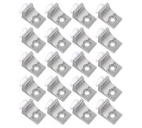 Kisangel 20 Pièces Supports de Tablette Alliage Antidérapants Clips et Épingles de Fixation pour Étagères Verre Meubles de Cuisine et Placards