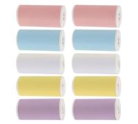 Kisangel 20 Rouleaux Papier Thermique Autocollant Couleurs Multiples Étiquettes Thermosensibles Auto-adhésives pour Imprimantes Compatible Label Maker Tape et Impression Rapide pour Bureaux