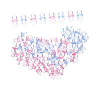 Kisangel 200 Pièces Accessoires C'Est Un Garçon Mini Sucettes Artisanat Sucette Breloques Confettis Chambre D'Enfant Guirlande Breloques Rose Mini Jeu Prix