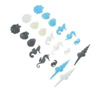 Kisangel 21 Pièces Lot de Breloques Résine Thème Océan Étoile de Mer Marine pour DIY Décoration Coque Téléphone Création Bijoux