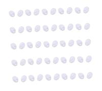 Kisangel 25 paires Plaquettes Nez Lunettes Antidérapantes Silicone Transparentes Rondes pour Confort et Maintien Lors Dactivités et Plein Air