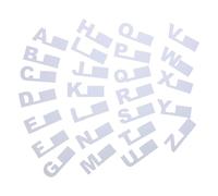 Kisangel 26 Pièces Séparateurs Alphabet en Plastique A à Z, pour Disques Vinyles et CD, Organisation Alphabétique, Accès Rapide, Bibliothèques et Collections à Domicile