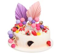 Kisangel 27 Pièces Décoration de Gâteau Violette en Papier Robuste et Réutilisable pour Diverses Célébrations et Rassemblements Design Unique et Apparence Exceptionnelle