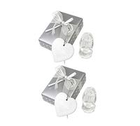 Kisangel 2ensembles Croix Décorative Cristal Cadeau De Baptême Pour Garçon Ornement Cristal Décoration Forme De Croix Souvenir De Naissance