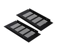 Kisangel 2pcs Couvercle de Ventilation Rectangulaire en Alliage D'aluminium Respirant, Résistant la Corrosion, pour Armoire et Tiroir en Usage Domestique
