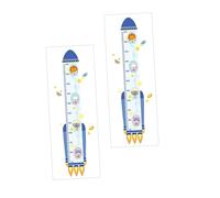 Kisangel 2pièces Autocollant Décoratif De Mesure De Hauteur Pour Garçon Fille Thème Animal Lot De Stickers Muraux Repositionnables