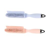 Kisangel 2pièces Brosse Toilettage Animaux Silicone Doux Anti-bouloche pour Chien Et Chat Peigne Ergonomique Massage Peau Sensible Brosse Nettoyage Poils Morts Et Démêlage Practical