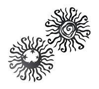 Kisangel 2pièces Décoration Forme De Soleil De Art De Jardin Et Mur Décoration Pour Intérieur Et Extérieur