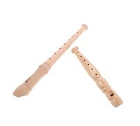 Kisangel 2pièces Flûte à Bec Soprano à Bois pour Garçon Fille Débutants Instrument De Musique Allemand Éducatif