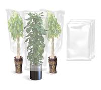 Kisangel 2pièces Housses Hivernage Plantes Protection Gel Isolation Transparent pour Arbres Extérieurs Hiver