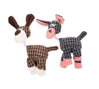 Kisangel 2pièces Jouet Squeaky Modèle Âne pour Chien Jouet à Mâcher Et Résistant pour Chiens Accessoire De Jeu pour Animaux De Compagnie