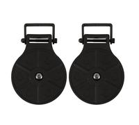 Kisangel 2pièces Lot de Poulies De Rechange Poulie Pivotante Métallique avec Roulements Accessoire pour Entraînement à Domicile Et Musculation