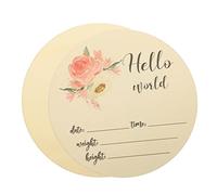 Kisangel 2pièces Panneau Annonce De Naissance Rond Bois Né Panneau De Bienvenue Pour Annonce De Naissance Pour Hôpital