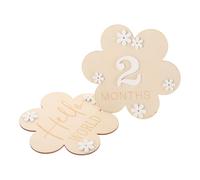Kisangel 2pièces Panneau De Naissance Bois Avec Prénom Panneau Floral Pour Étape Importante Pour Chambre Et Photos