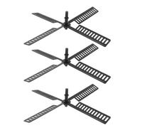 Kisangel 3 Ensembles de Pales D'éolienne de Jardin en Résine Plastique, Remplacement pour Moulin à Vent Solaire Extérieur Étanche, Décoration Rotative pour Jardin Terrasse et Patio