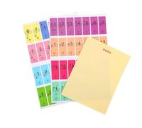 Kisangel 3 feuilles Autocollants Universels pour Clavier de Stickers Colorés pour Piano Électronique Étiquettes Numériques pour Débutants Faciles à Appliquer Retirer