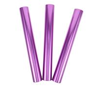 Kisangel 3 Pièces Aluminium Alloy Relay Set for Track Relay Race Bright Colored Running Stick for Students and Outdoor Sports Training