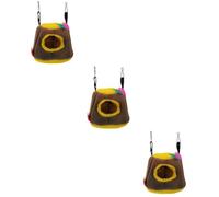 Kisangel 3 Pièces Animal Suspendu Grotte Suspendu Nid Animal Suspendu Lit Hamster Hamac Écureuil Lit Suspendu Petit Animal De Compagnie Lit De Couchage