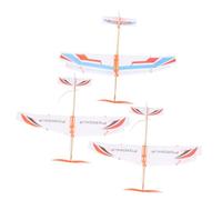 Kisangel 3 pièces Avion Caoutchouc à Élastique Modèle Simple et Planeur Volant pour Garçon Fille Garçon Fille et Facile à Assembler Couleur Aléatoire Couleur Aléatoire