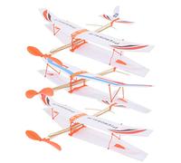 Kisangel 3 Pièces Avion Caoutchouc Élastique de Modèles de Planeur pour Garçon Fille et Pratique pour Activités Plein Air pour Garçons et Filles Couleur Aléatoire