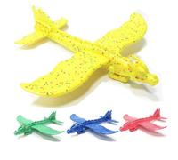 Kisangel 3 pièces Avions Mousse à Lancer pour Garçon Fille Modèles de Planeurs Légers Epp Résistants et Flexibles Extérieur Éducatif pour Garçons et Filles Couleurs Couleur Aléatoire