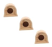 Kisangel 3 Pièces Cabine De Hamster Un Hamster Frappe Une Maison Cachette De Rat à La Maison Cachette des Maisons De Hamster Cachette De Hamsters Refuge pour Petits Animaux en Bois