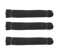 Kisangel 3 Pièces Ceintures Arts Martiaux Coton pour Taekwondo Karaté Judo Ceintures Noires pour Progression de Grade Affichage et Entraînement Unisexe Garçons Filles