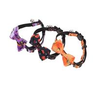 Kisangel 3 Pièces Collier pour Animaux De Compagnie Est Venu Trousse Choses De Chat Collier Caméra Chat pour Chatons Halloween Pointeur De Chat Colliers De Chat Cloches Polyester