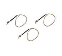 Kisangel 3 pièces Corde Allumage pour Feu de Camping Jute Ciré Résistant à Eau Démarrage Rapide de Flammes pour Survie Extérieur Accessoire Pratique pour Tentes et Situations Urgence