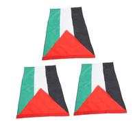 Kisangel 3 Pièces Drapeau Polyester Au Vent avec Fourreau pour Poteau Décoration Nationale pour Manifestations et Fenêtres Extérieur et Intérieur