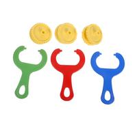 Kisangel 3 Pièces Ensemble de moisissures pour Enfants Rouleau de Texture pour Argile Timbre d'argile kit de Bricolage en Argile kit de pâte à Modeler Rouleau de métier Caoutchouc