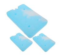 Kisangel 3 Pièces Ice Packs Réutilisables Capacité Bloc Refroidissant Étanche pour Boîtes Repas Glacières Isolation Renforcée Conservation Alimentaire Plein Air