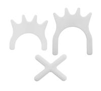 Kisangel 3 Pièces Lot de 3 Têtes de Pont en Plastique Solide pour Queue de Billard, Accessoire Polyvalent pour Porte-Queues, Support Stable et Pratique Adapté aux Salles de Jeux de Billard